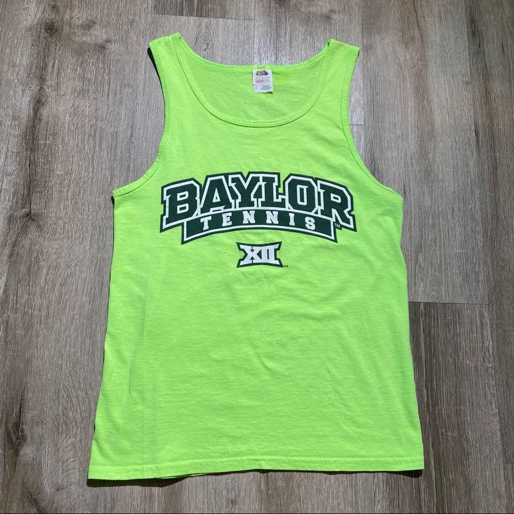 Neon Baylor Tennis Tank Top Size Small Shirt Big 12 - Team Issued